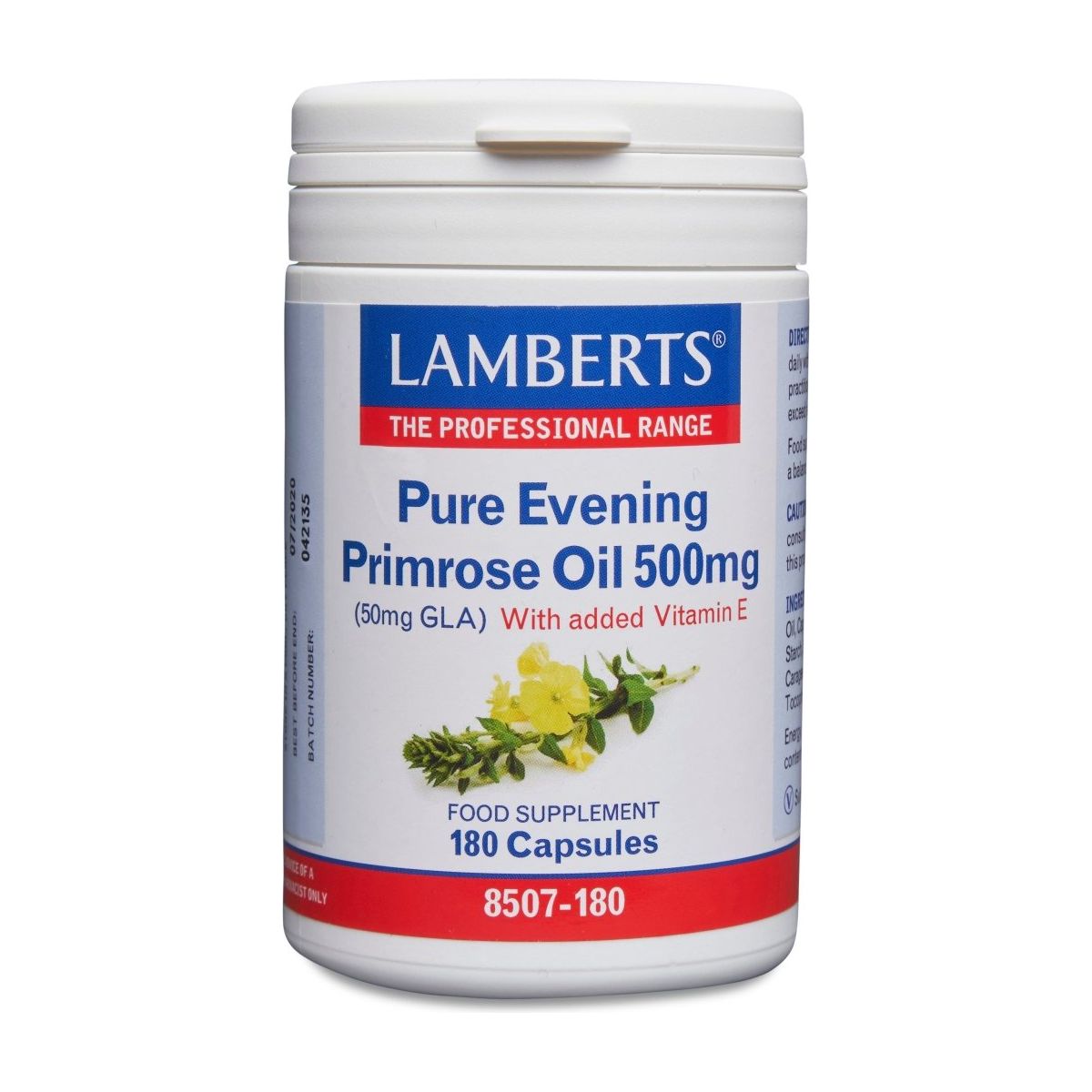 Lamberts Pure Evening Primrose Oil 500mg - 180 Caps