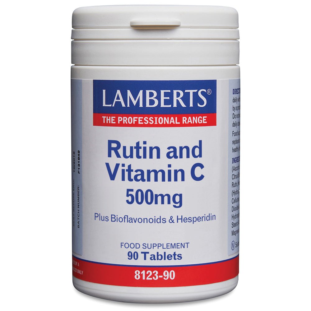 Lamberts Rutin & Vitamin C 500mg + Bioflavonoids - 90 Tabs