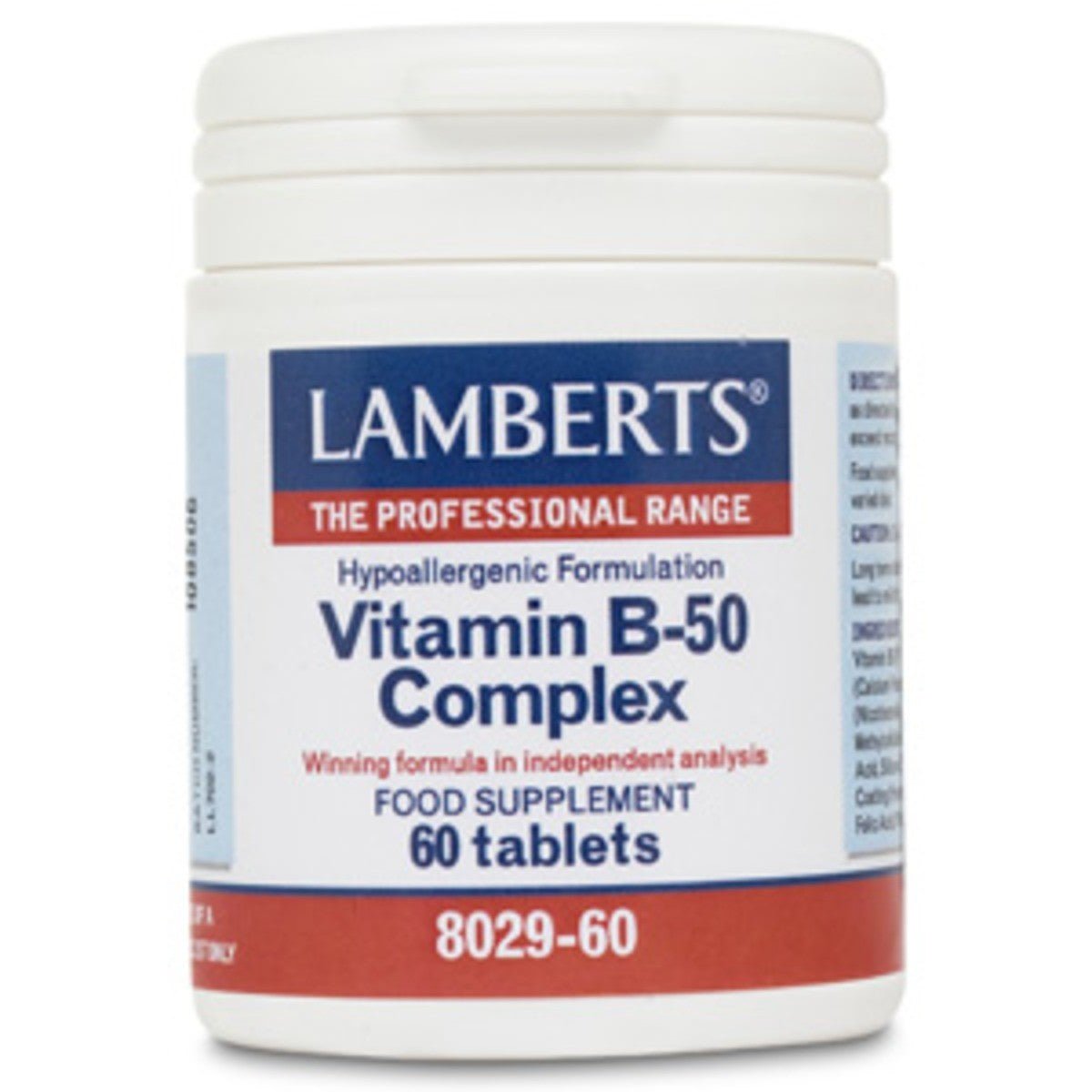 Lamberts Vitamin B-50 Complex - 60 tabs