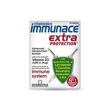 Vitabiotics Immunace Extra Protection - 30 tabs