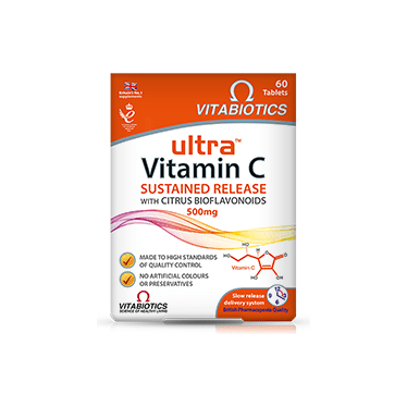 Vitabiotics Ultra Vitamin C Sustained Release (SR) & Bioflavenoids - Double Pack - 120 tabs