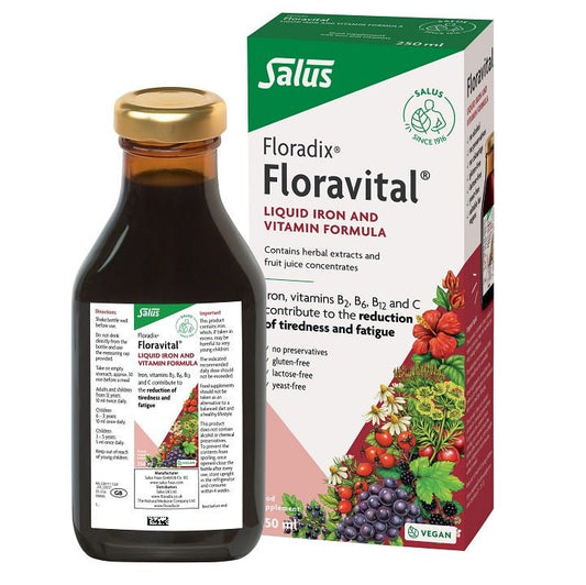Floradix Floravital Iron - Yeast And Gluten Free Formula - 500ml