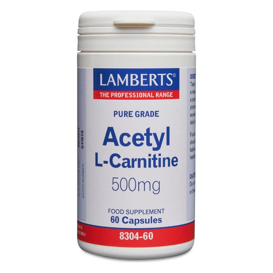 Lamberts Acetyl L-Carnitine (Alcar) 500mg  - 60 Caps