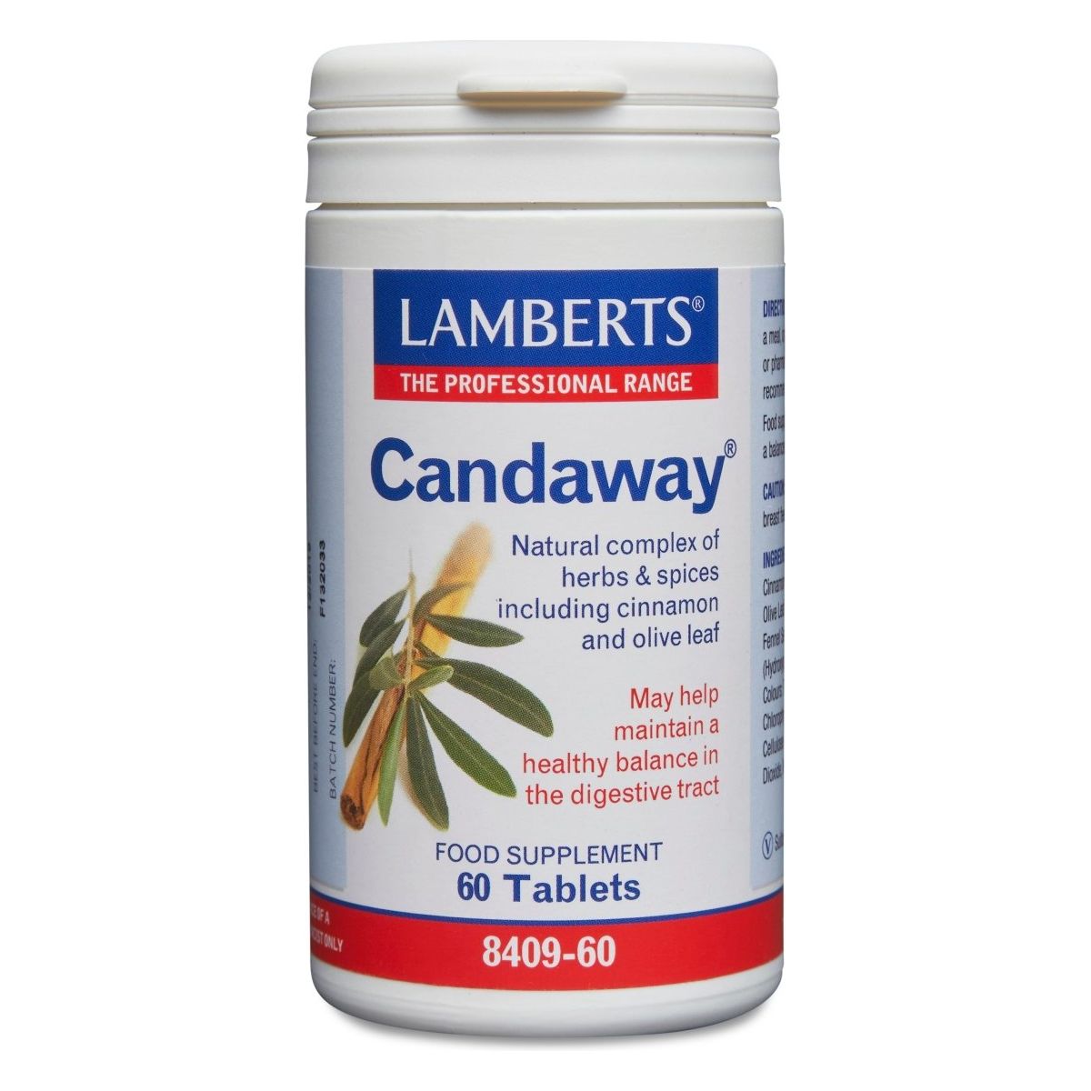 Lamberts Candaway (Includes Cinnamon & Olive Leaf) - 60 Tabs