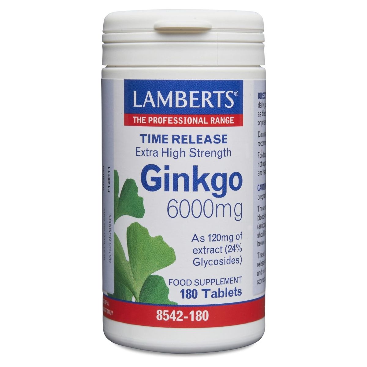 Lamberts Ginkgo 6000mg Extra High Strength - 180 Tabs