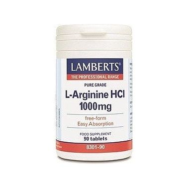 Lamberts L-Arginine HCI 1000mg - 90 tabs