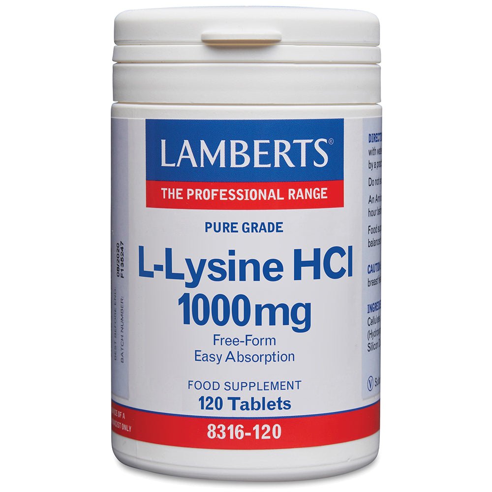 Lamberts L-Lysine 1000mg  - 120 Tabs