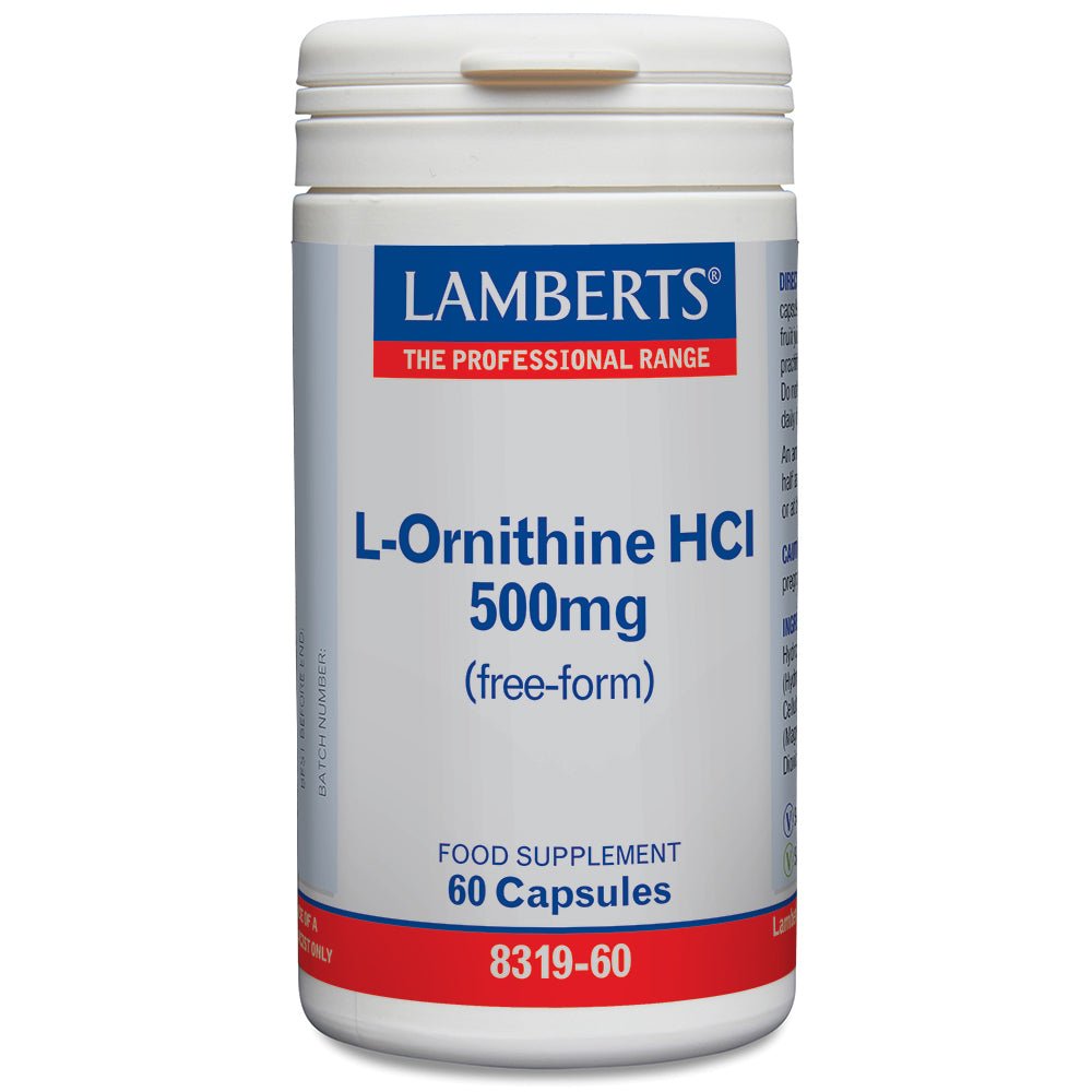 Lamberts L-Ornithine 500mg  - 60 Caps