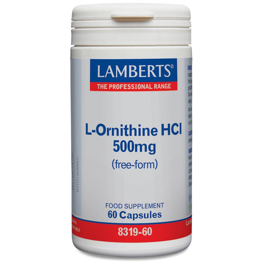 Lamberts L-Ornithine 500mg  - 60 Caps