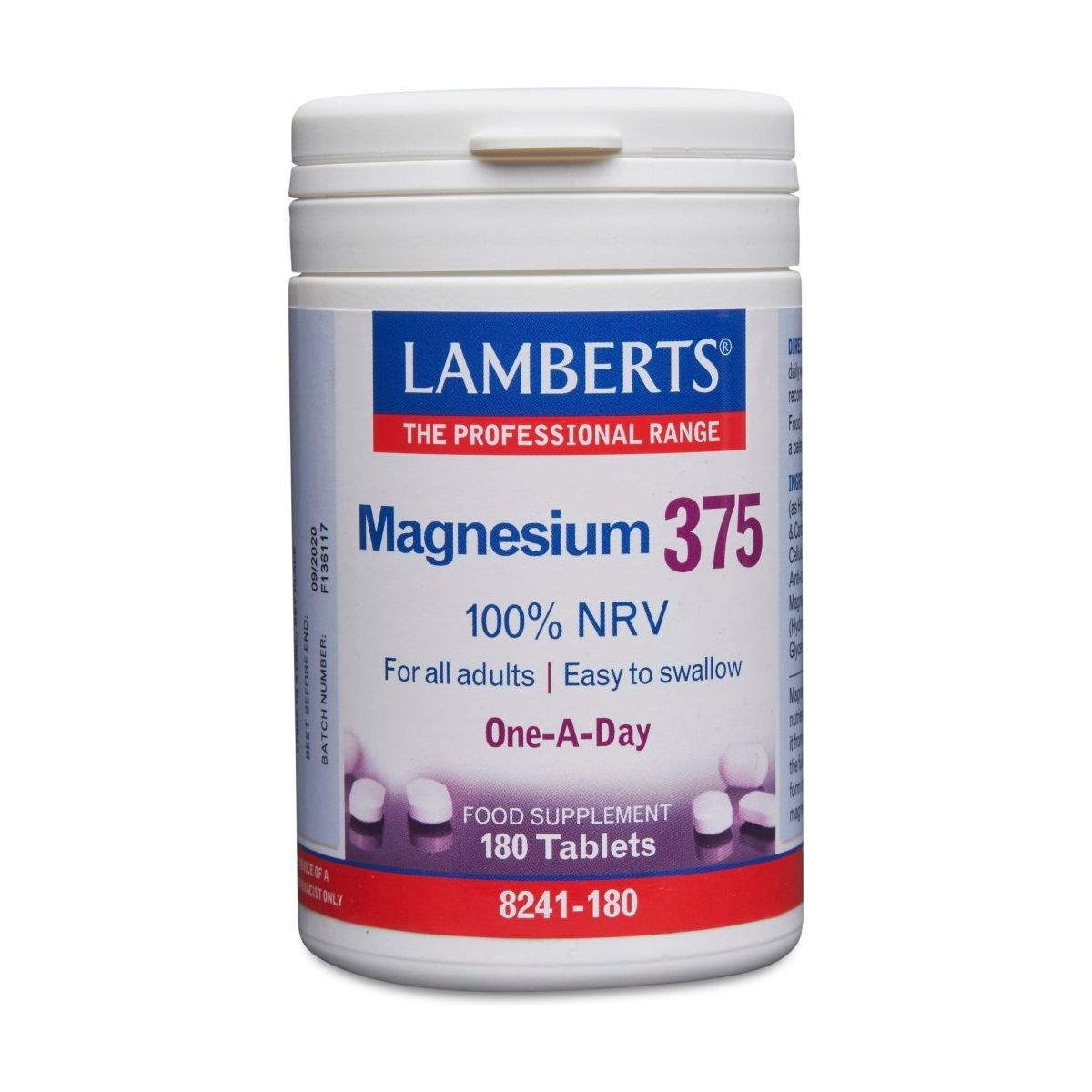 Lamberts Magnesium 375 - 180 Tabs