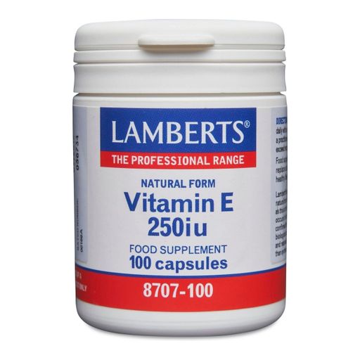 Lamberts Natural Vitamin E 250 I.U.  - 100 Caps
