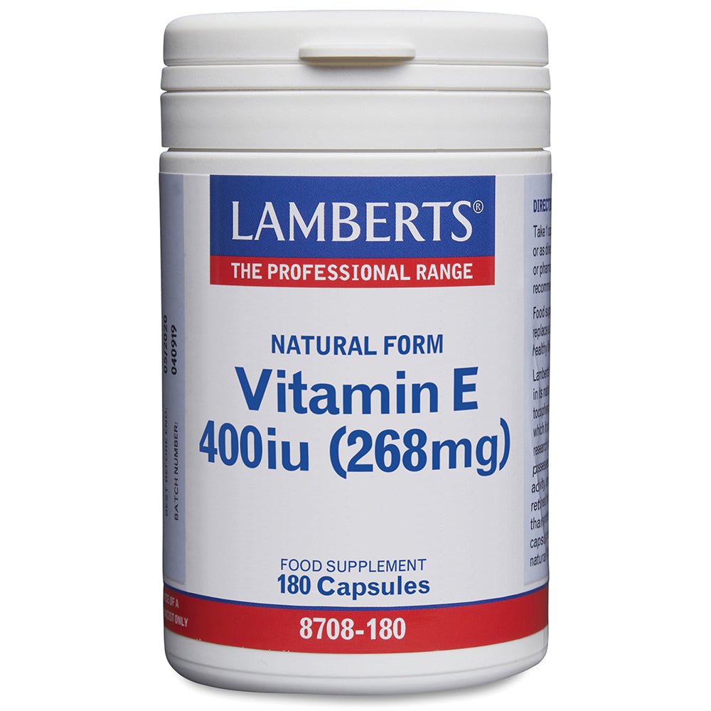 Lamberts Natural Vitamin E 400 I.U.  - 180 Caps
