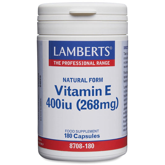 Lamberts Natural Vitamin E 400 I.U.  - 180 Caps