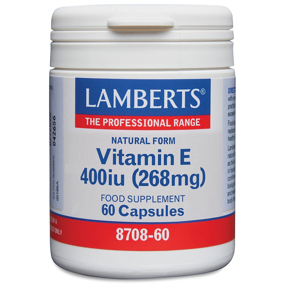 Lamberts Natural Vitamin E 400 I.U.  - 60 Caps