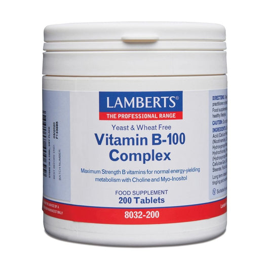 Lamberts Vitamin B-100 Complex  - 200 Tabs