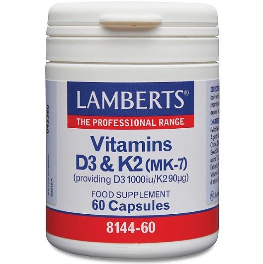 Lamberts Vitamins D3 1000Iu And K2 90µg - 60 Caps