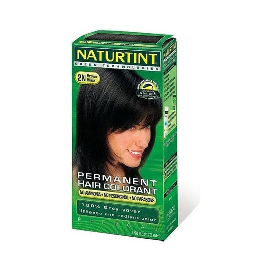 Naturtint Permanent Hair Dye (Colorant) - Brown Black 2N - 150ml