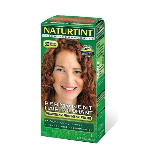 Naturtint Permanent Hair Dye (Colorant) - Copper Blonde 8C - 150ml