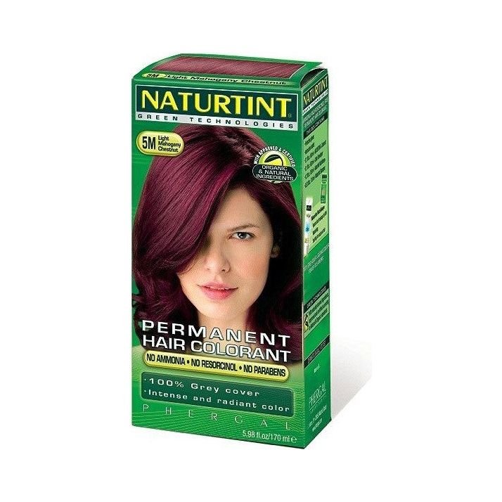 Naturtint Permanent Hair Dye (Colorant) - Light Mahogany Chestnut 5M - 150ml
