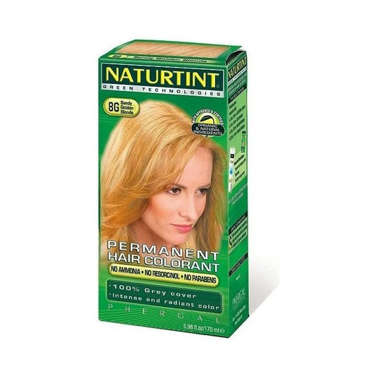 Naturtint Permanent Hair Dye (Colorant) - Sandy Golden Blonde 8G - 150ml