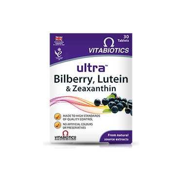 Vitabiotics Ultra Bilberry, Lutein and Zeaxanthin - 30 tabs