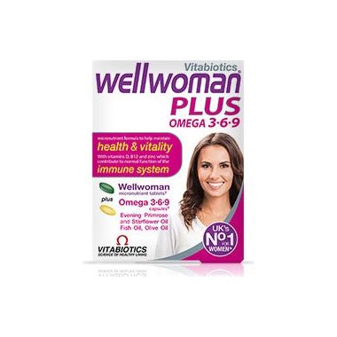 Vitabiotics Wellwoman Plus Omega 3-6-9 - 28 tabs + 28 tabs